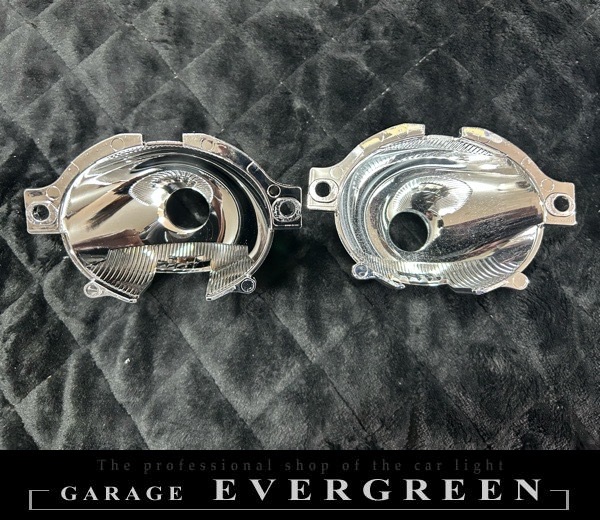 再メッキ加工！BP/BL レガシー 後期 純正 ヘッドライト レンズクリーニング＆コーティング済み