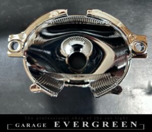 再メッキ加工！BP/BL レガシー 後期 純正 ヘッドライト レンズクリーニング＆コーティング済み