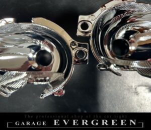 再メッキ加工！BP/BL レガシー 後期 純正 ヘッドライト レンズクリーニング＆コーティング済み