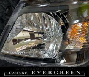 NV350 キャラバン E26 前期 ハロゲン用 インナー艶消しブラック塗装＆レンズコーティング仕様 純正加工品 ドレスアップ ヘッドライト