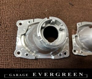 再メッキ加工！アウディ TT 8N 純正 ヘッドライト レンズクリーニング＆コーティング済み