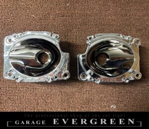 再メッキ加工！アウディ TT 8N 純正 ヘッドライト レンズクリーニング＆コーティング済み