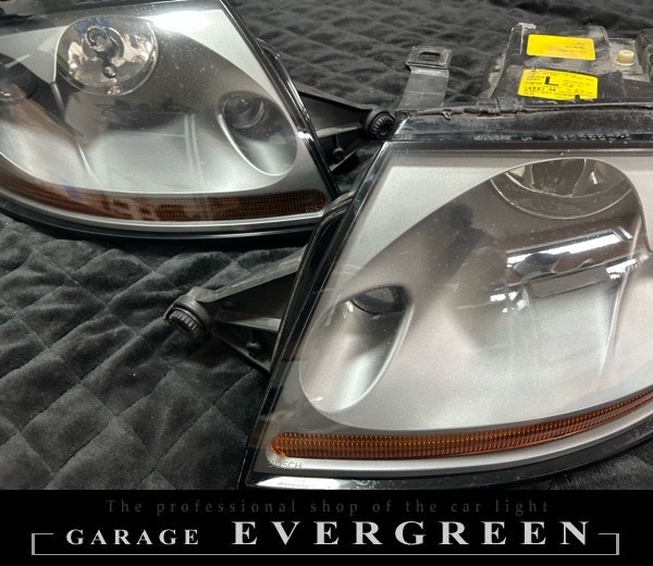 再メッキ加工！アウディ TT 8N 純正 ヘッドライト レンズクリーニング＆コーティング済み