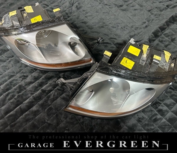 再メッキ加工！アウディ TT 8N 純正 ヘッドライト レンズクリーニング＆コーティング済み