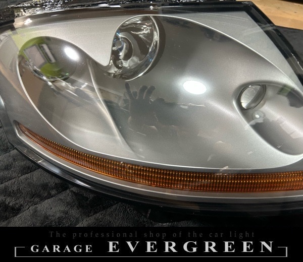 再メッキ加工！アウディ TT 8N 純正 ヘッドライト レンズクリーニング＆コーティング済み