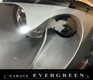 再メッキ加工！アウディ TT 8N 純正 ヘッドライト レンズクリーニング＆コーティング済み