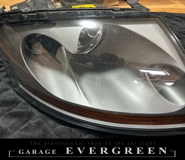 再メッキ加工！アウディ TT 8N 純正 ヘッドライト レンズクリーニング＆コーティング済み