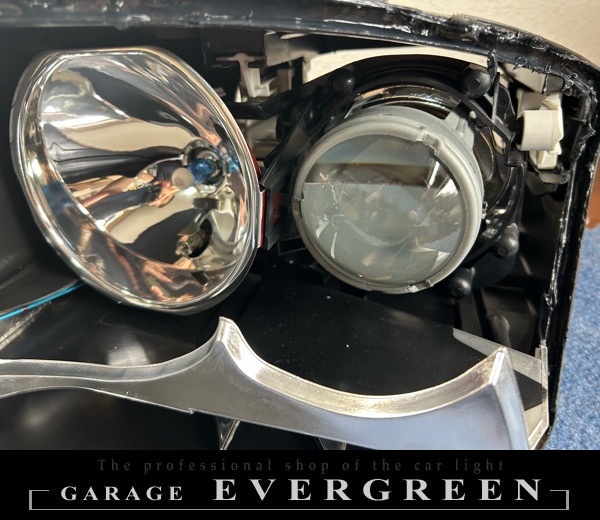 再メッキ加工！アウディ TT 8N 純正 ヘッドライト レンズクリーニング＆コーティング済み