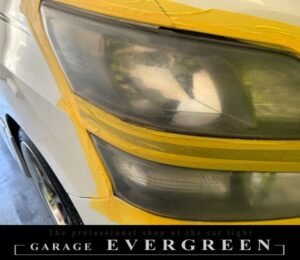 ヘッドライトクリーニング＆コーティング 20系 ヴェルファイア 純正ヘッドライト