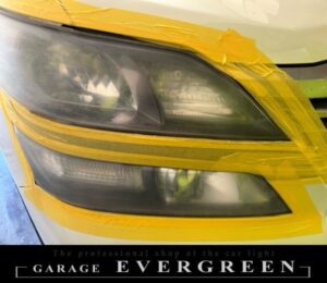 ヘッドライトクリーニング＆コーティング 20系 ヴェルファイア 純正ヘッドライト