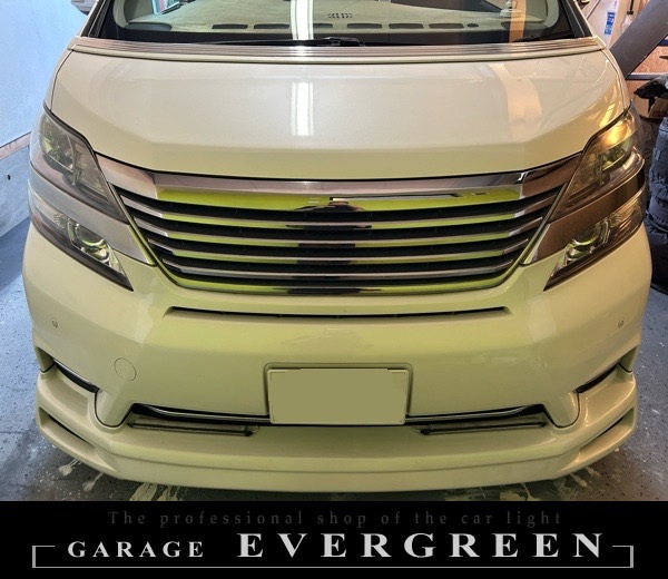 ヘッドライトクリーニング&コーティング 20系 ヴェルファイア 純正ヘッドライト