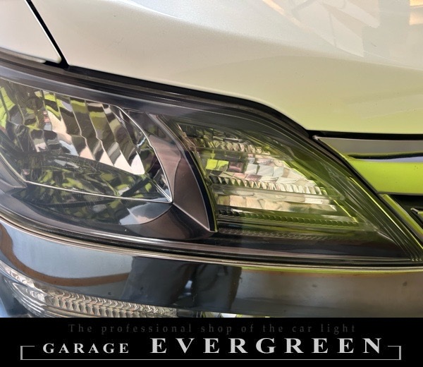 ヘッドライトクリーニング&コーティング 20系 ヴェルファイア 純正ヘッドライト