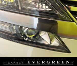 ヘッドライトクリーニング＆コーティング 20系 ヴェルファイア 純正ヘッドライト