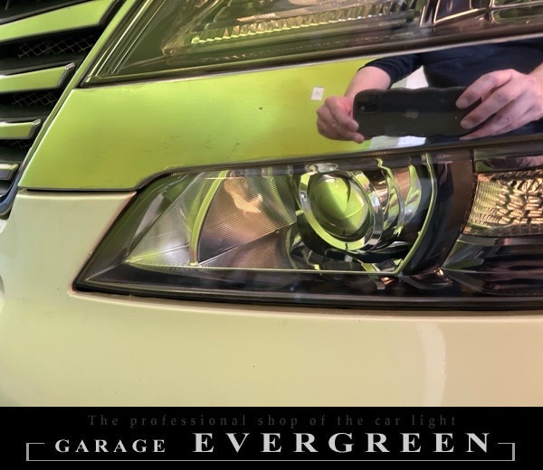 ヘッドライトクリーニング&コーティング 20系 ヴェルファイア 純正ヘッドライト