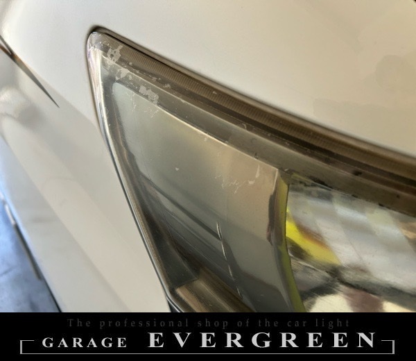 ヘッドライトクリーニング&コーティング 20系 ヴェルファイア 純正ヘッドライト