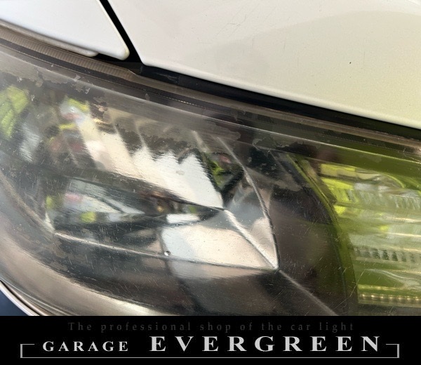 ヘッドライトクリーニング&コーティング 20系 ヴェルファイア 純正ヘッドライト