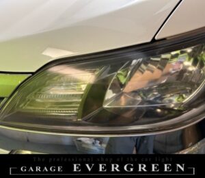 ヘッドライトクリーニング＆コーティング 20系 ヴェルファイア 純正ヘッドライト