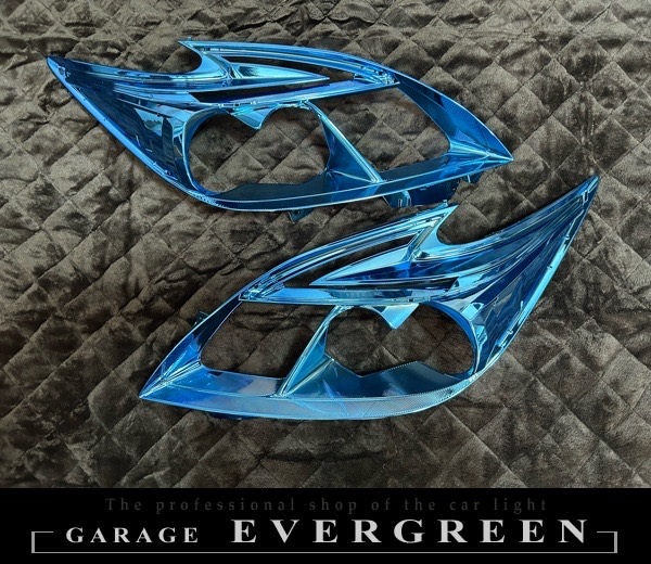 30系 プリウス 後期 ブルーメッキインナー加工＆純正LEDポジションライン色替え＆サイドマーカーUS化＆レンズ新品交換 純正加工品 ドレスアップ ヘッドライト30系 プリウス 後期 ブルーメッキインナー加工＆純正LEDポジションライン色替え＆サイドマーカーUS化＆レンズ新品交換 純正加工品 ドレスアップ ヘッドライト