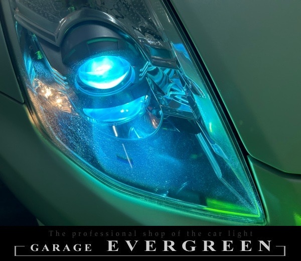 レンズ新品交換 Z33 フェアレディZ 後期 レンズ交換・純正ヘッドライト 加工