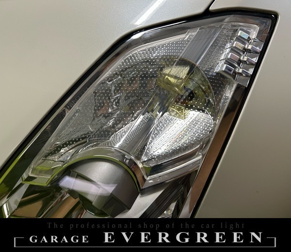 レンズ新品交換 Z33 フェアレディZ 後期 レンズ交換・純正ヘッドライト 加工