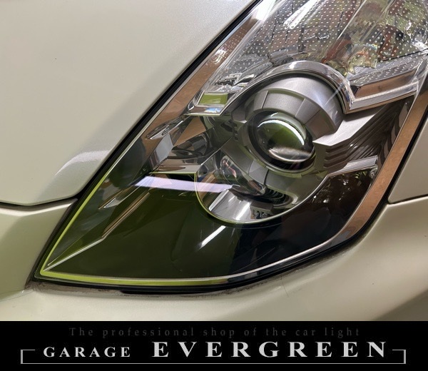 レンズ新品交換 Z33 フェアレディZ 後期 レンズ交換・純正ヘッドライト 加工