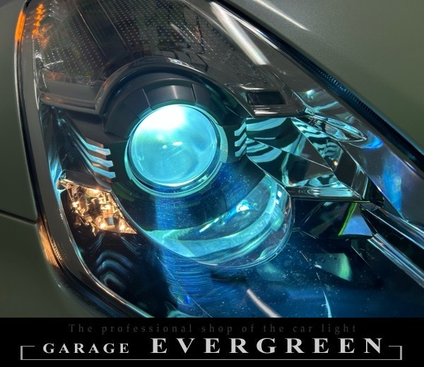 レンズ新品交換 Z33 フェアレディZ 後期 レンズ交換・純正ヘッドライト 加工