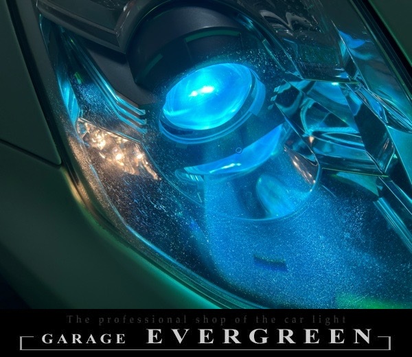 レンズ新品交換 Z33 フェアレディZ 後期 レンズ交換・純正ヘッドライト 加工