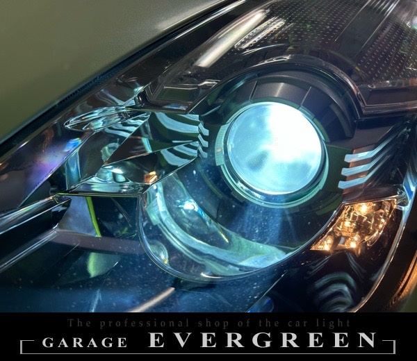 レンズ新品交換 Z33 フェアレディZ 後期 レンズ交換・純正ヘッドライト 加工