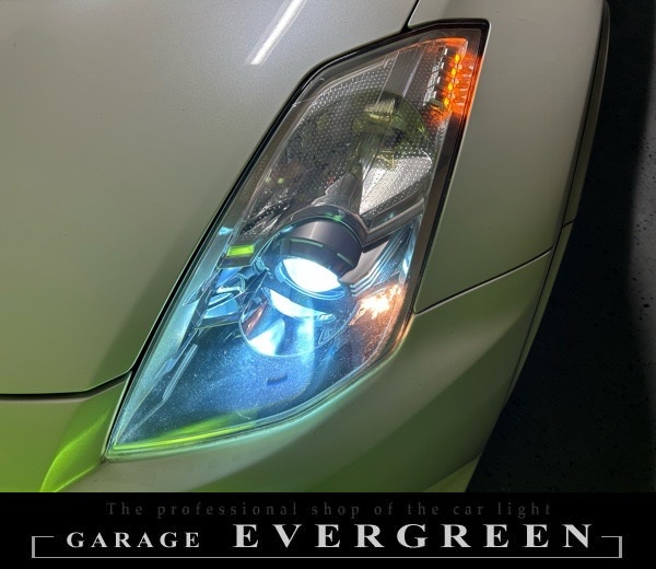 レンズ新品交換 Z33 フェアレディZ 後期 レンズ交換・純正ヘッドライト 加工