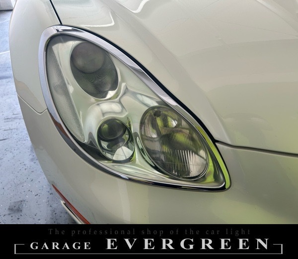 40系 ソアラ インナーブラック塗装&4連LEDイカリング&白色LED増設 仕様 純正加工品 ドレスアップ ヘッドライト 交換