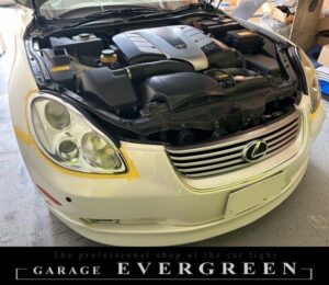 40系 ソアラ インナーブラック塗装＆4連LEDイカリング＆白色LED増設 仕様 純正加工品 ドレスアップ ヘッドライト 交換