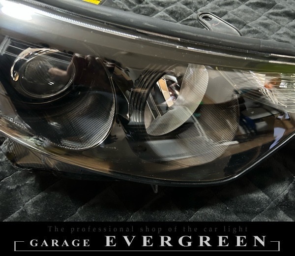 50系 エスティマ 前期 インナーブラッククロム&レンズ新品交換 純正加工品 ドレスアップ ヘッドライト