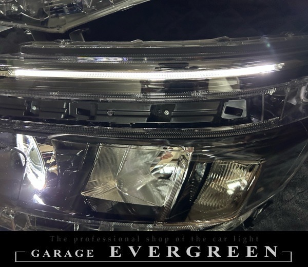 新品 80系 ヴォクシー 前期 純正LEDポジション色替え＆LEDイカリング 仕様 純正加工品 ドレスアップ ヘッドライト