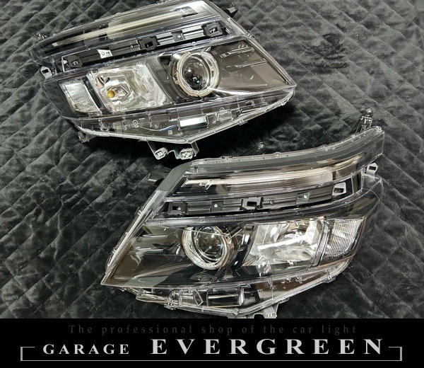 新品 80系 ヴォクシー 前期 純正LEDポジション色替え＆LEDイカリング 仕様 純正加工品 ドレスアップ ヘッドライト