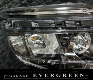 新品 80系 ヴォクシー 前期 純正LEDポジション色替え＆LEDイカリング 仕様 純正加工品 ドレスアップ ヘッドライト