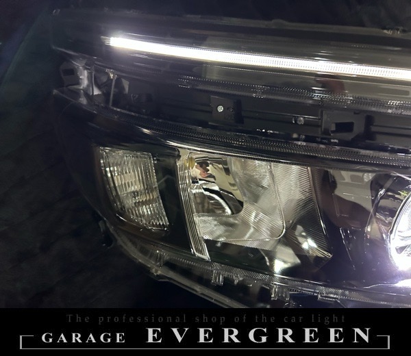 新品 80系 ヴォクシー 前期 純正LEDポジション色替え＆LEDイカリング 仕様 純正加工品 ドレスアップ ヘッドライト