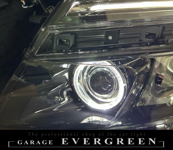 新品 80系 ヴォクシー 前期 純正LEDポジション色替え＆LEDイカリング 仕様 純正加工品 ドレスアップ ヘッドライト