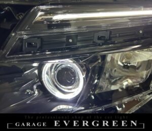 新品 80系 ヴォクシー 前期 純正LEDポジション色替え＆LEDイカリング 仕様 純正加工品 ドレスアップ ヘッドライト