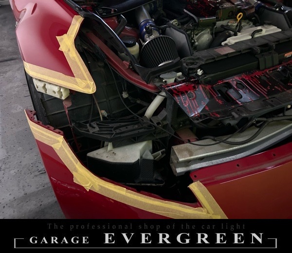 修理 社外品 Z34フェアレディZ インナーブラック&COBイカリング&LED増設 純正加工品 ドレスアップ ヘッドライト